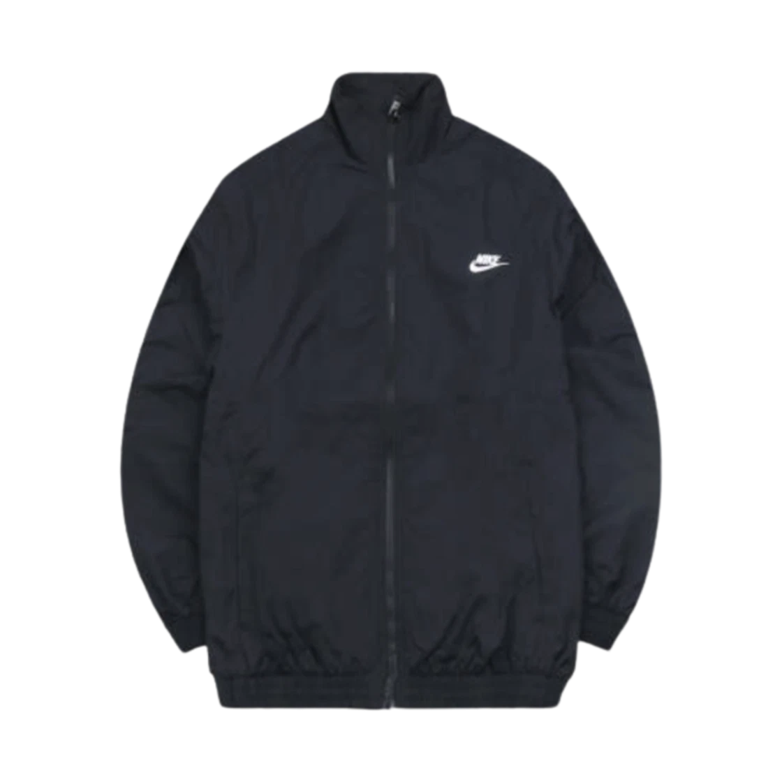 Nike Nike Club Oversized Woven Track Jacket Black White - Asia · M