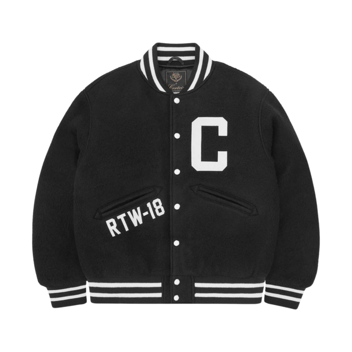 코르테이즈 카센티노 울 바시티 블랙(Corteiz Casentino Wool Varsity Black) - 2