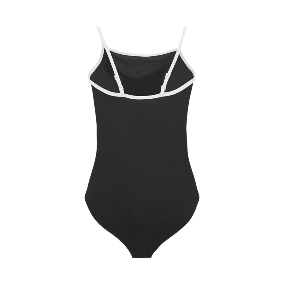 (W) 마뗑킴 로고 스트랩 스윔수트 블랙((W) Matin Kim Logo Strap Swimsuit Black) - 2