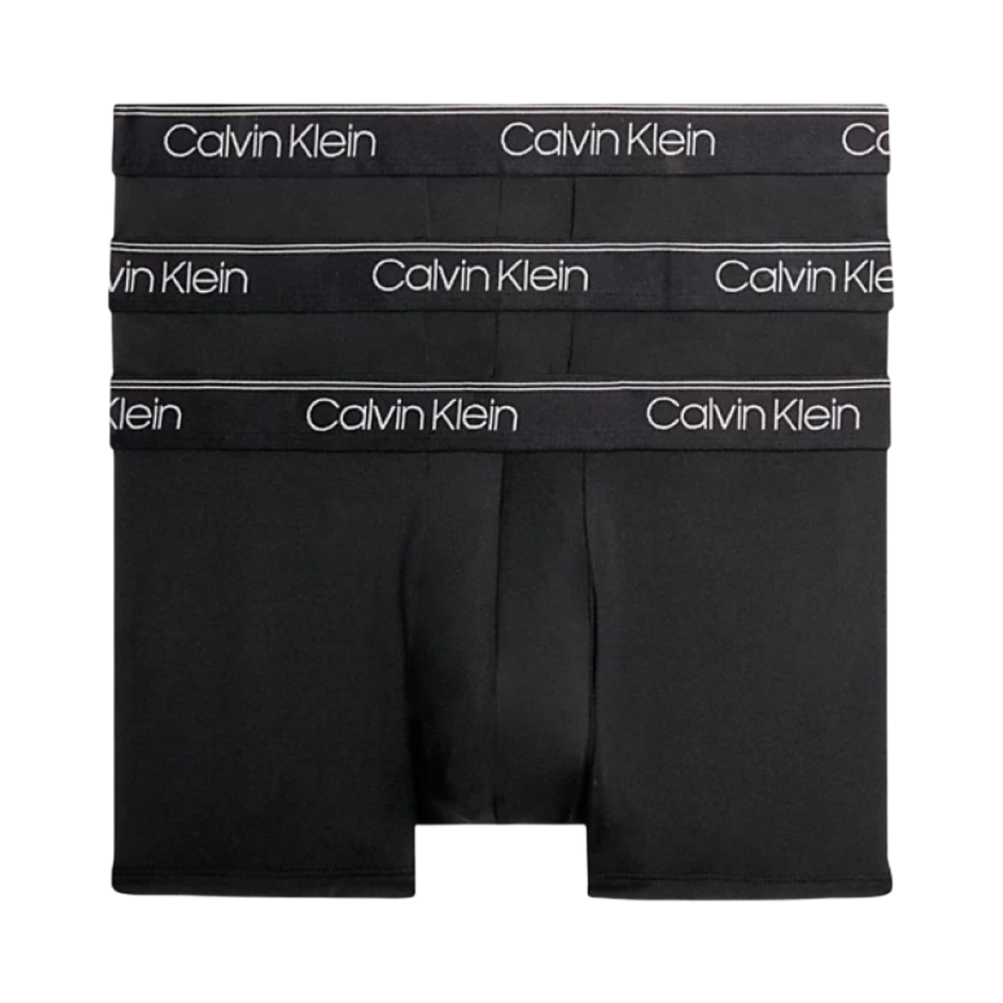 캘빈 클라인 마이크로 스트레치 3팩 로우 라이즈 트렁크 블랙(Calvin Klein Micro Stretch 3-pack Low Rise Trunk Black)