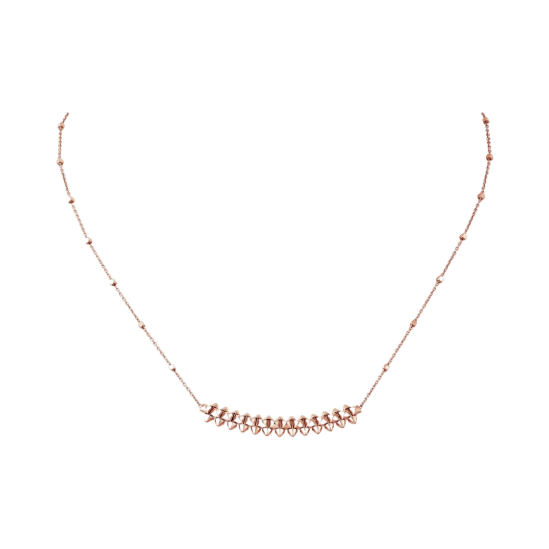 (W) 까르띠에 클래쉬 드 네크리스 스몰 로즈 골드((W) Cartier Clash de Necklace Small Rose Gold)