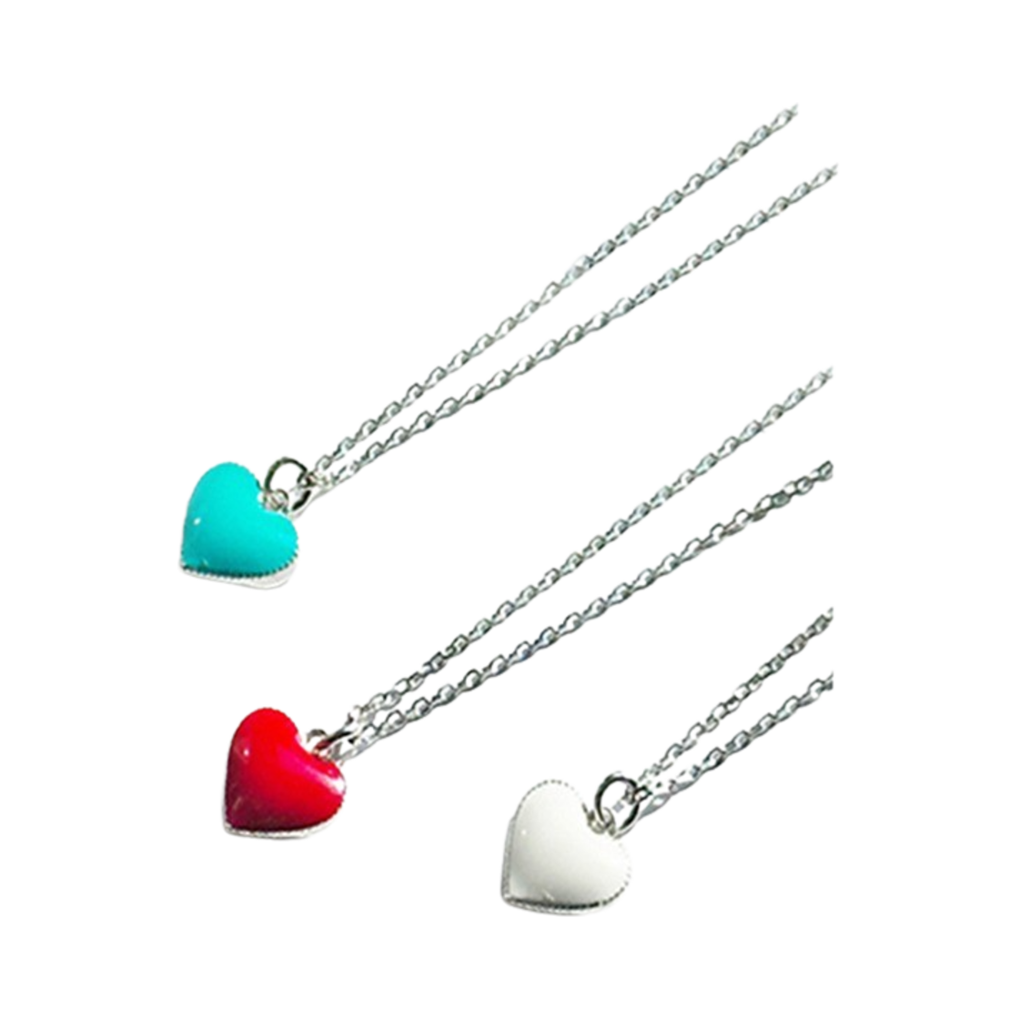 프리카 보이즈 앤 걸즈 헐트 넥클리스 실버(Frica Boys & Girls Heart Necklace Silver)