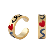 Nonenon Doodle Earcuff 3mm Silver925 18K Gold Plated