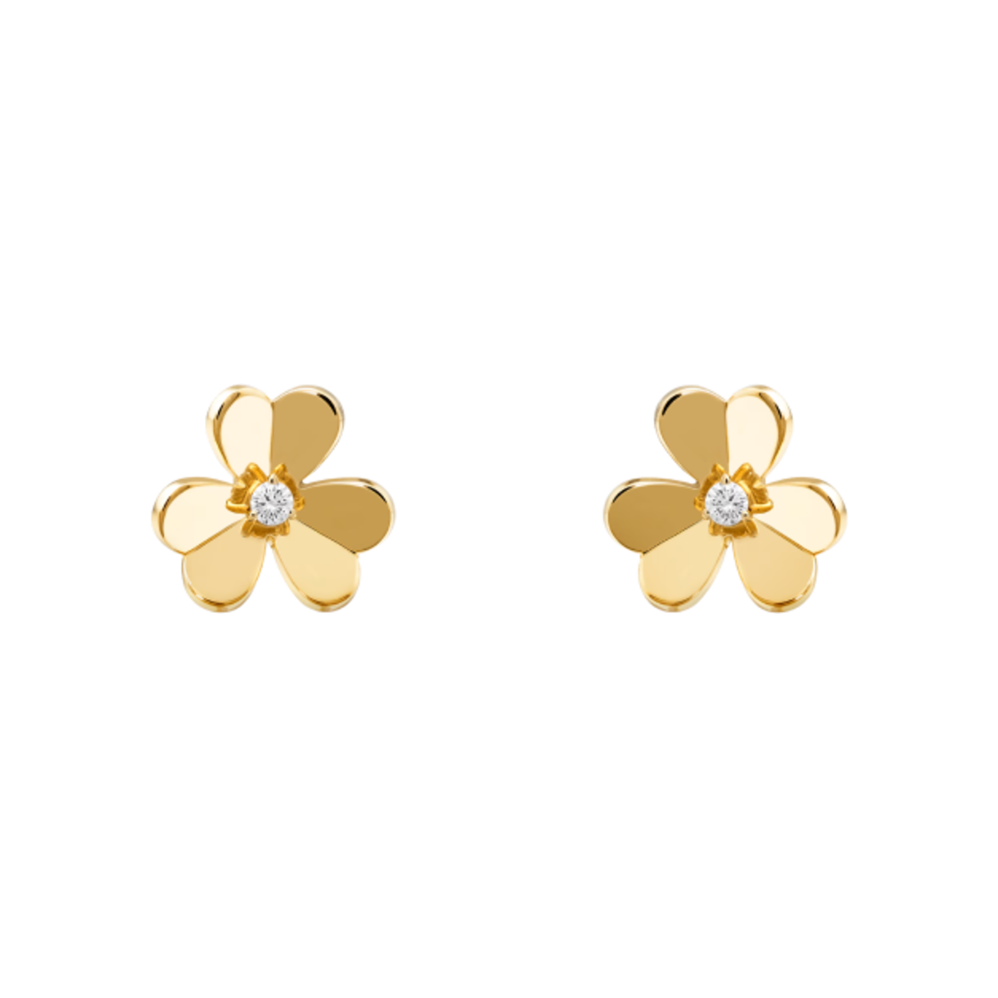 (W) 반 클리프 & 아펠 프리볼 이어링 스몰 옐로우 골드 다이아몬드((W) Van Cleef & Arpels Frivole Earrings Small Yellow Gold Diamonds)