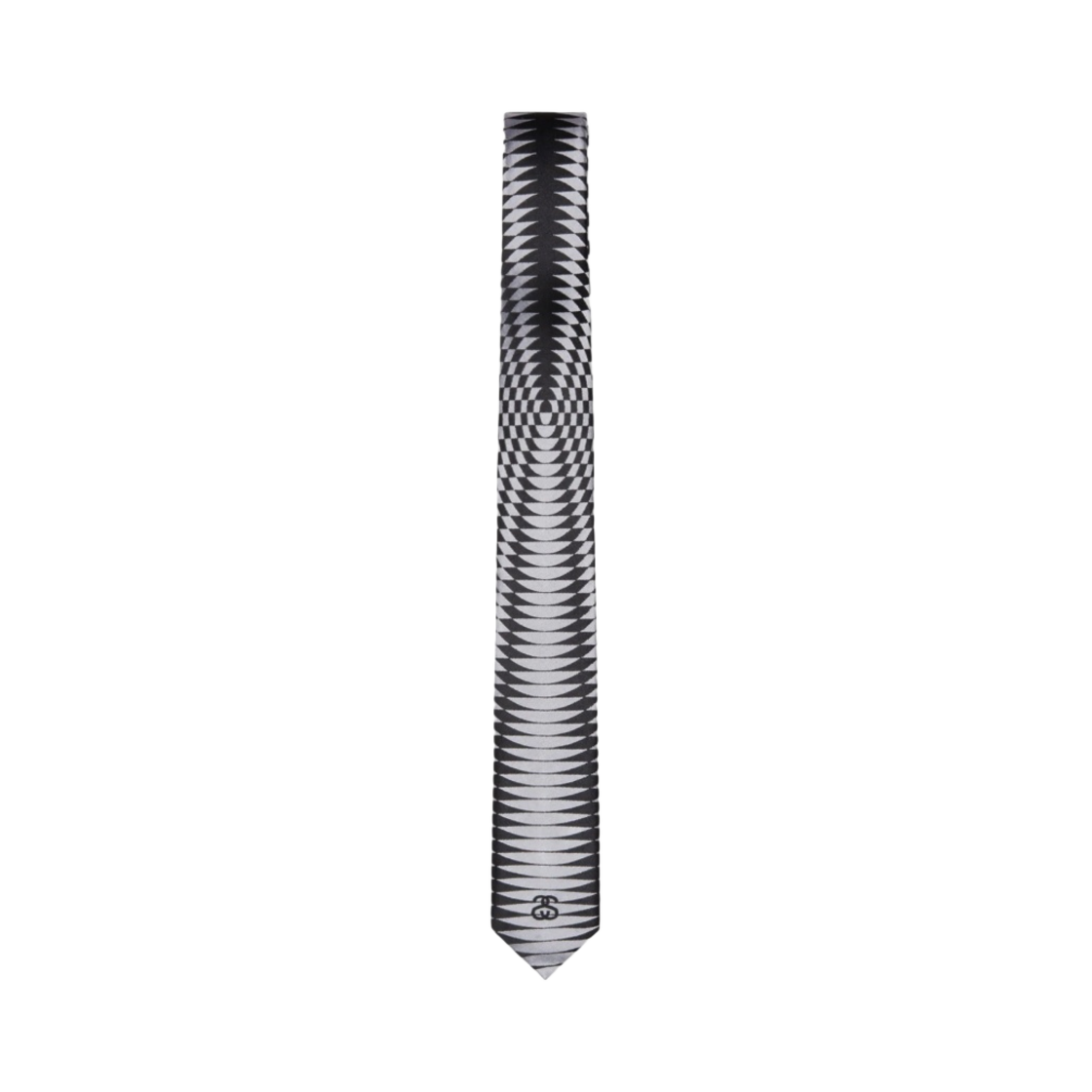 스투시 사이키델릭 실크 자카드 타이 블랙 화이트(Stussy Psychedelic Silk Jacquard Tie Black White)
