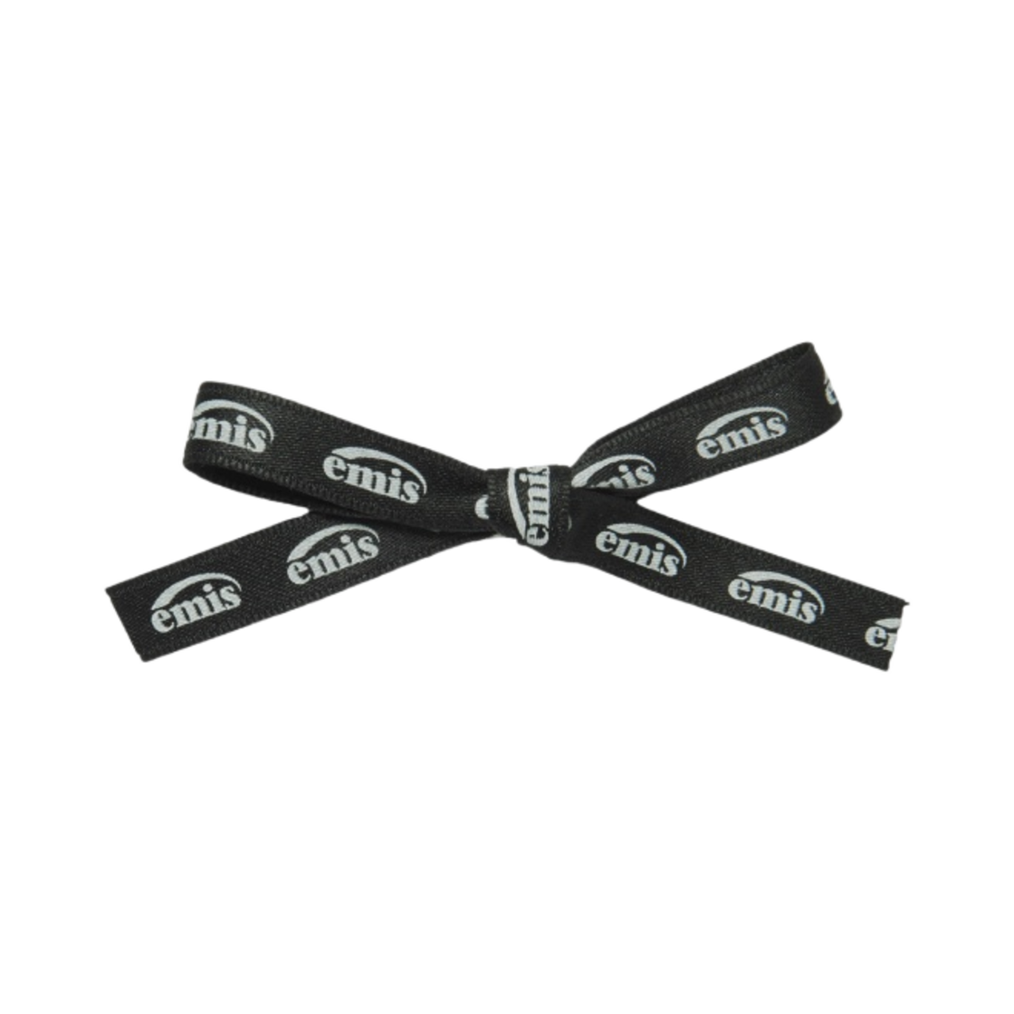 - (W) Emis New Logo Ribbon Hair Clip Black