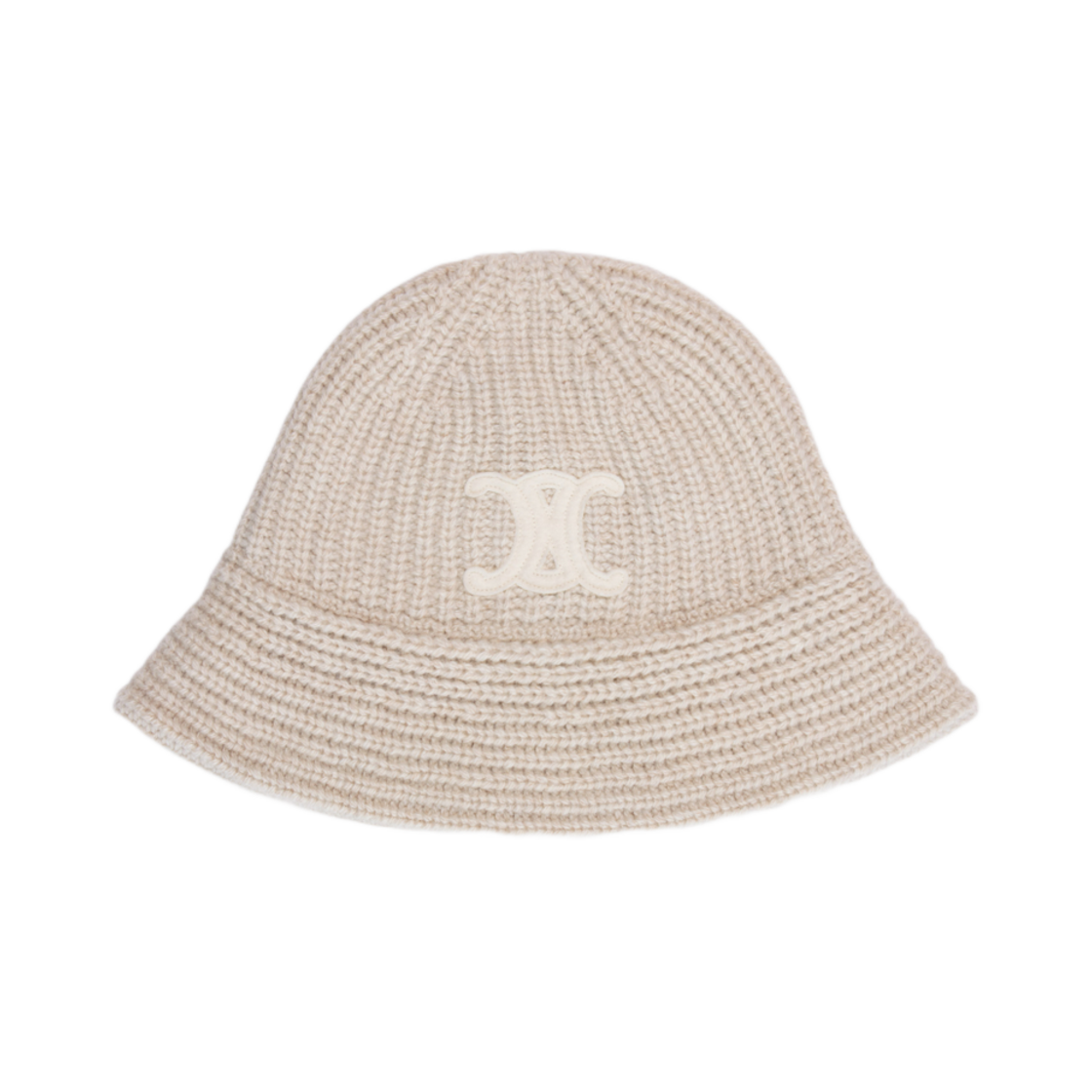 셀린느 트리옹프 클로시 비니 캐시미어 크림(Celine Triomphe Cloche Beanie in Cashmere Cream) - 1