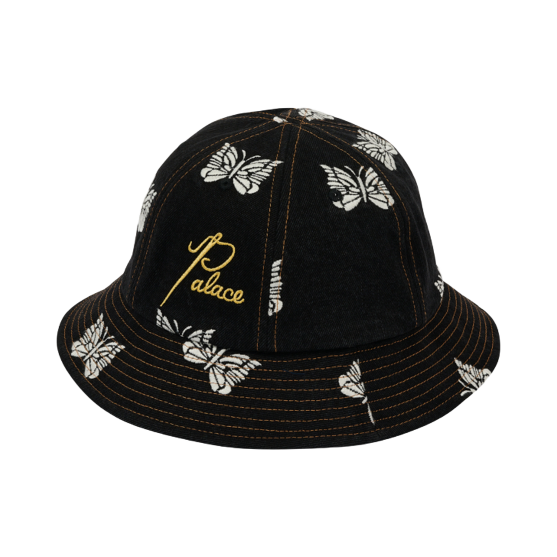 팔라스 x 니들스 데님 버킷햇 블랙 - 24FW(Palace x Needles Denim Bucket Hat Black - 24FW) - 1