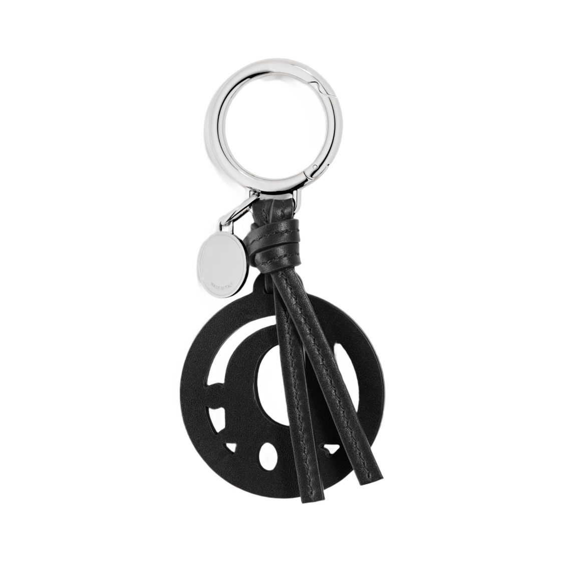 디올 오블리크 키링 스무스 카프스킨 & 팔라듐 피니시 브래스 블랙(Dior Oblique Key Ring Smooth Calfskin and Palladium Finish Brass Black) - 1