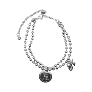 Nff Bliss Coin Bracelet Silver
