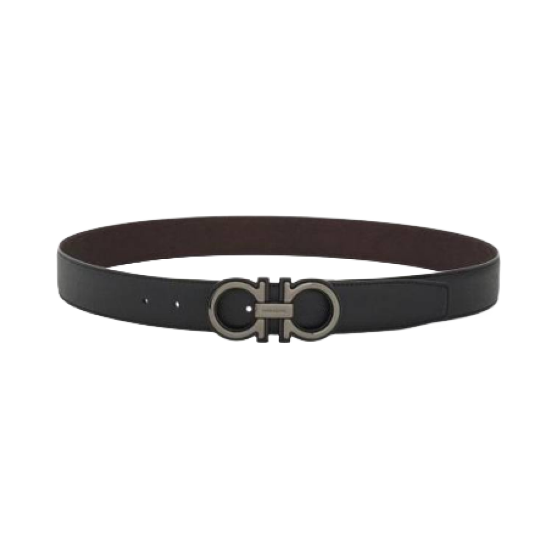 67A254-780269 Ferragamo Salvator Leather Belt Black