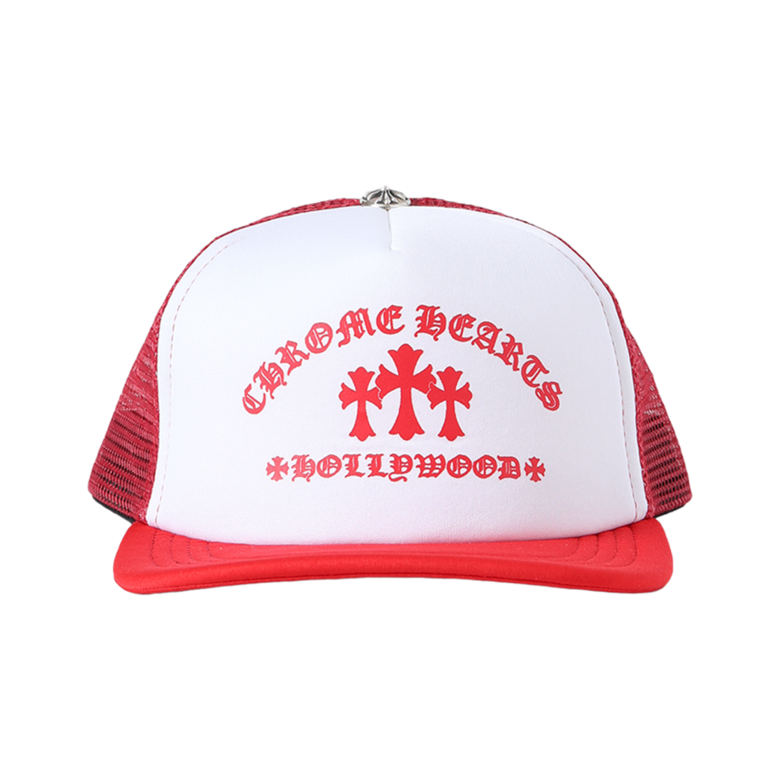 88888888 Hansroom Chrome Hearts King Taco Foam Front Mesh Trucker Hat Red