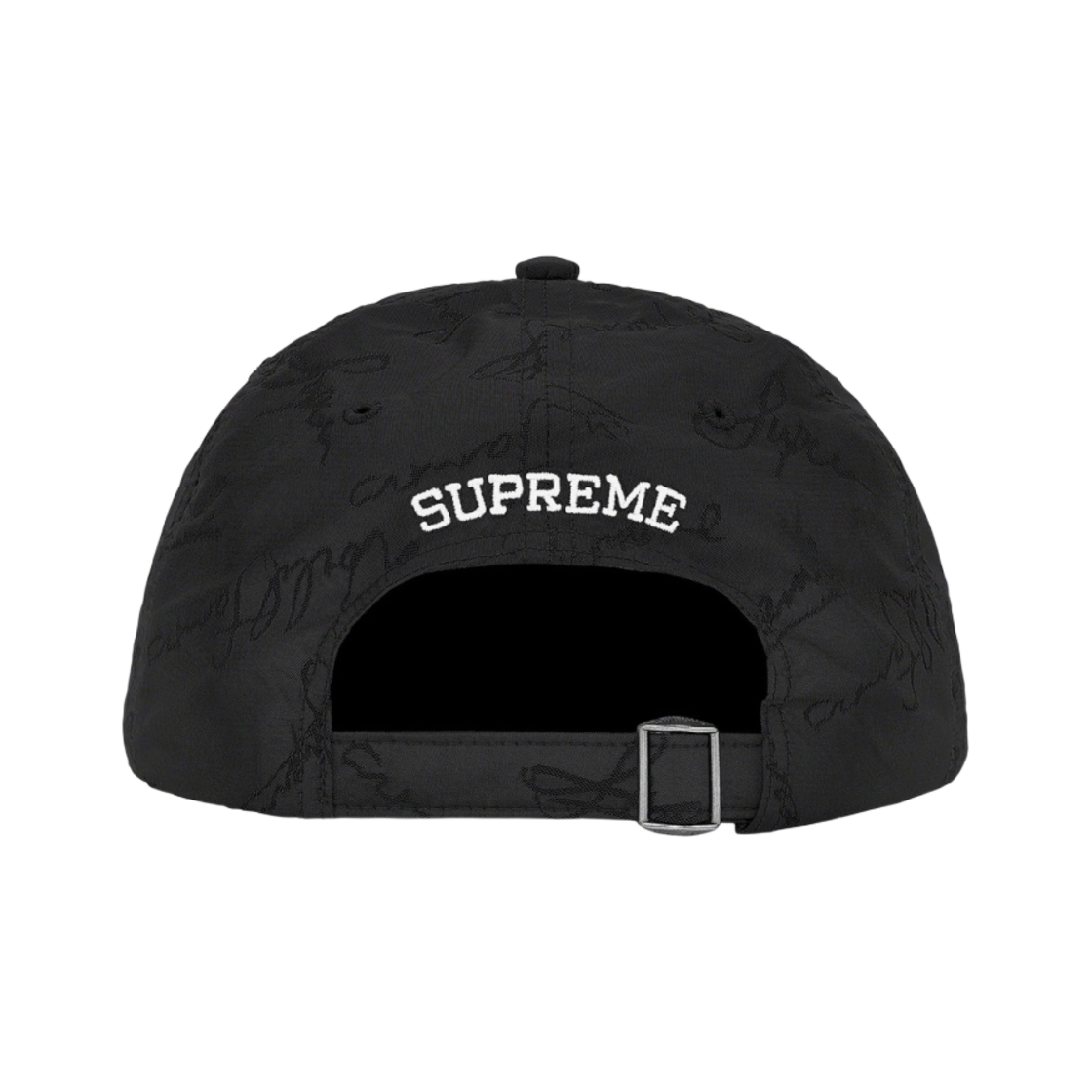 슈프림 스크립트 로고 6-패널 캡 블랙 - 20FW(Supreme Script Logos 6-Panel Black - 20FW) - 2