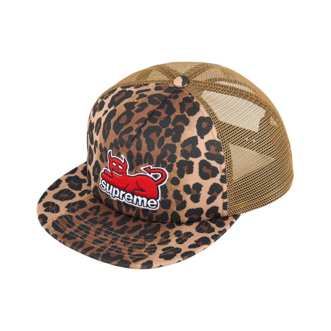 슈프림 x 토이 머신 메쉬 백 5-패널 레오파드 - 24SS