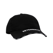 Vetements Logo Baseball Cap Black