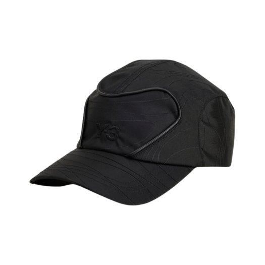 Y-3 Typographic Cap Black