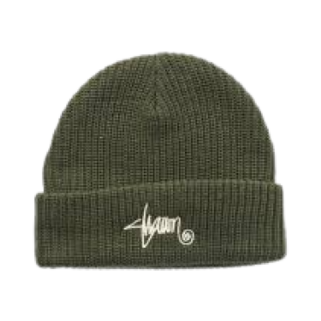 SD725W1002 S/Double Shawn Script Mid Beanie Forest