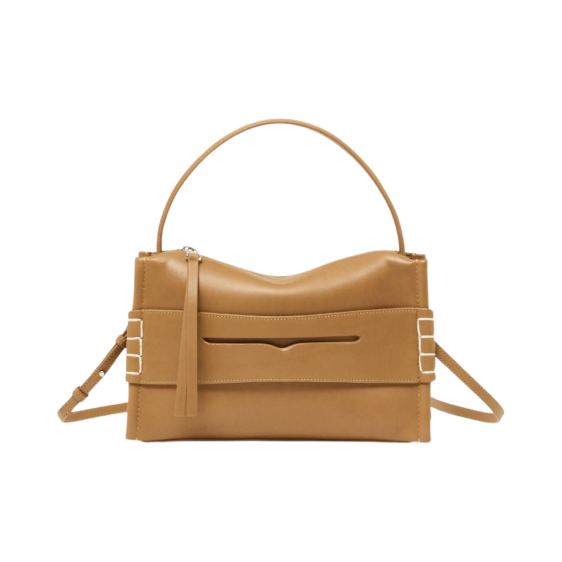 HB0716LA0360640 JW Anderson Loafer Leather Shoulder Bag Tan
