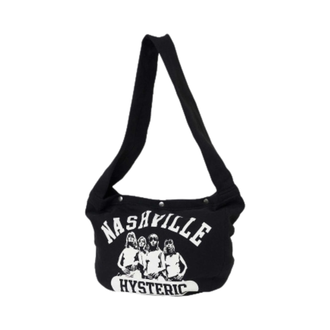 (W) 히스테릭 글래머 내쉬빌 스웨트 뉴스페이퍼 백 블랙((W) Hysteric Glamour Nashville Sweat News Paper Bag Black)