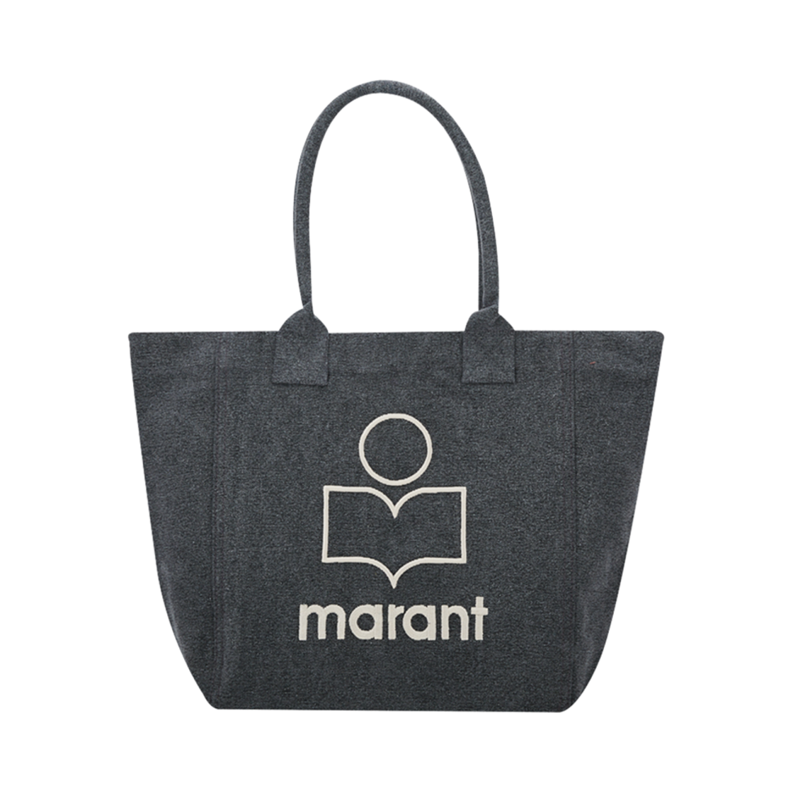 PM0002FA-A1X19M-02FK Isabel Marant Small Yenky Logo Tote Bag Faded Black - 25SS