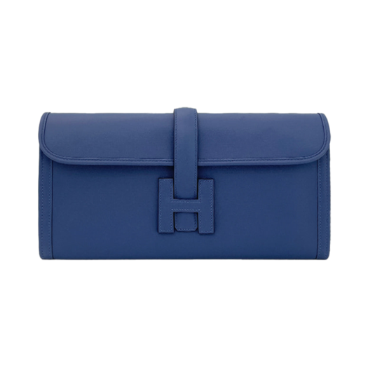 H048490CA Hermes Jige Clutch Bleu Brighton