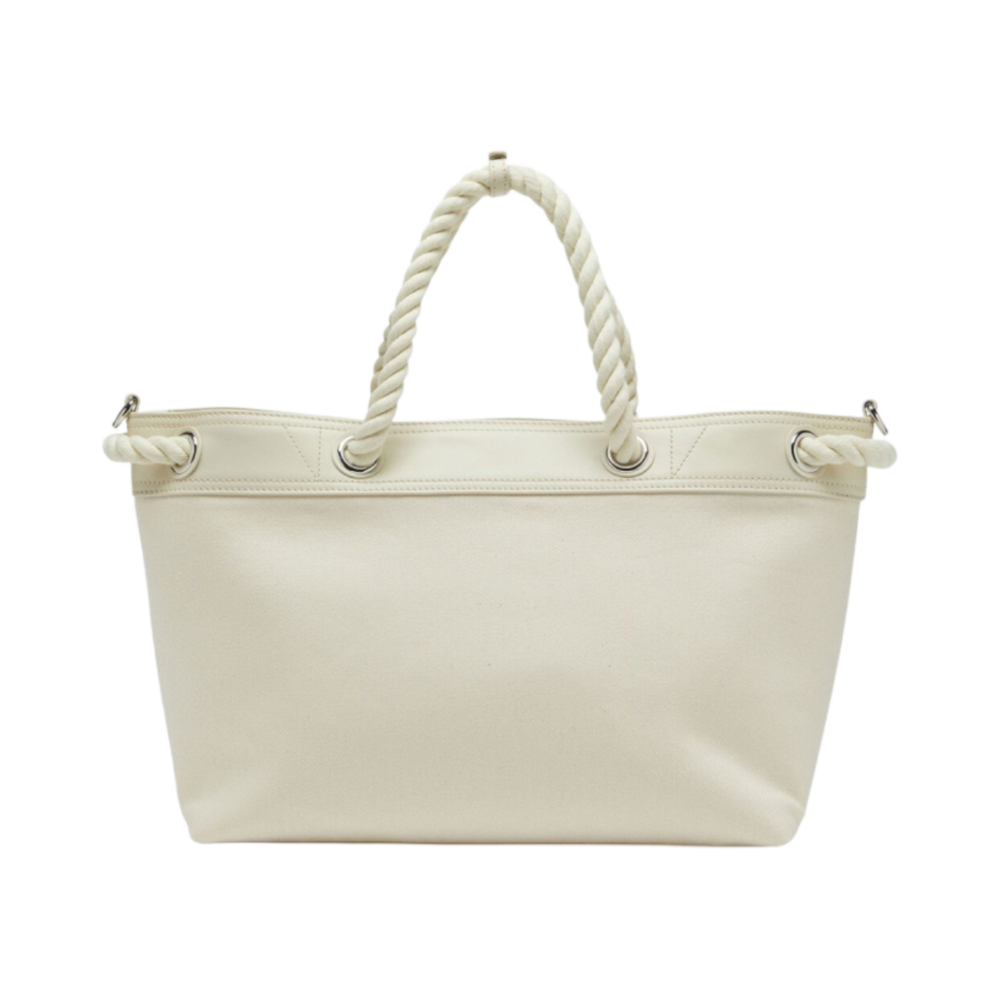 디젤 로프 미디움 데님 토트백 로프 핸들 화이트(Diesel Rope Medium Denim Tote Bag with Rope Handles White) - 3