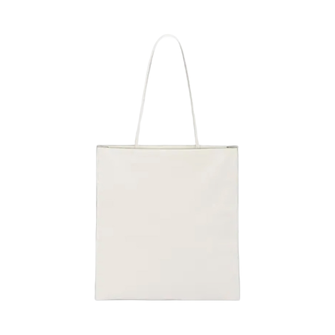 프라다 레더 엠보스 로고 토트백화이트(Prada Leather Embossed Logo Tote Bag White) - 2
