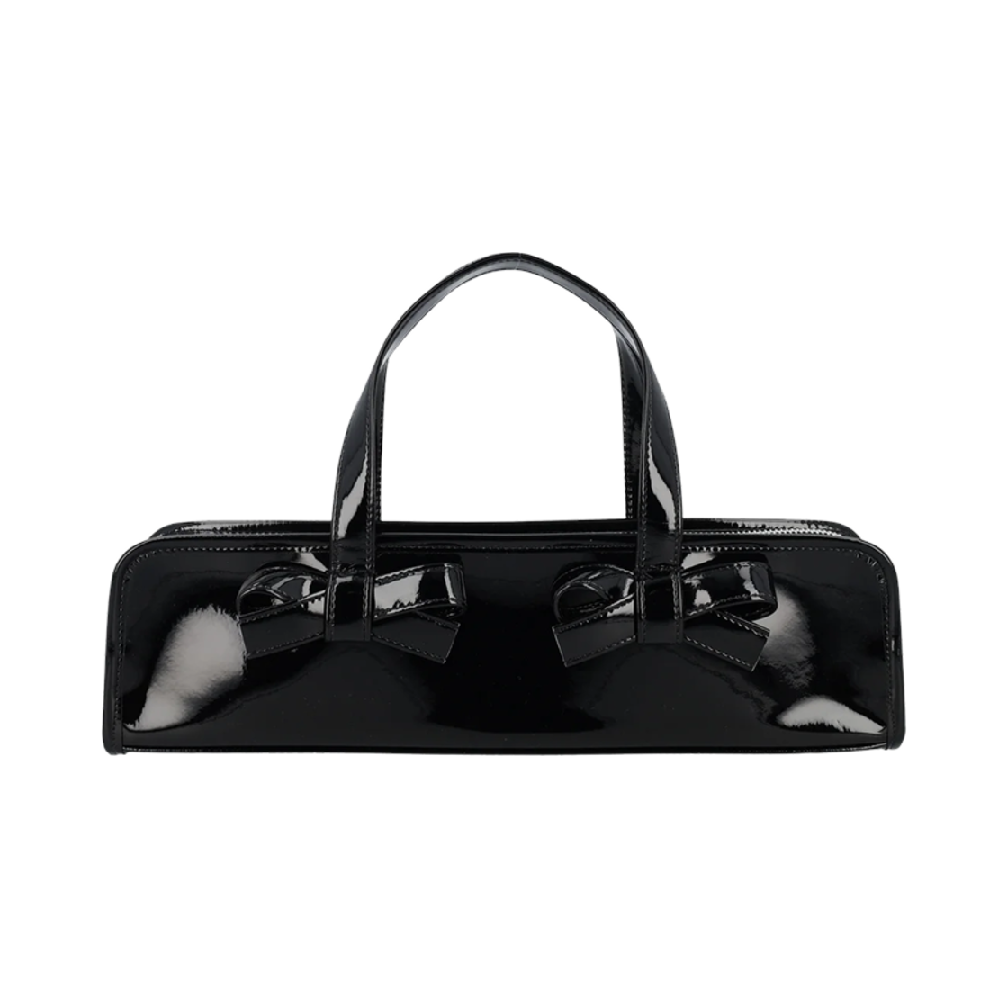 꼼데가르송 걸 리본 디테일 집업 토트백 블랙(Comme des Garcons Girl Ribbon Detailed Zip-Up Tote Bag Black)
