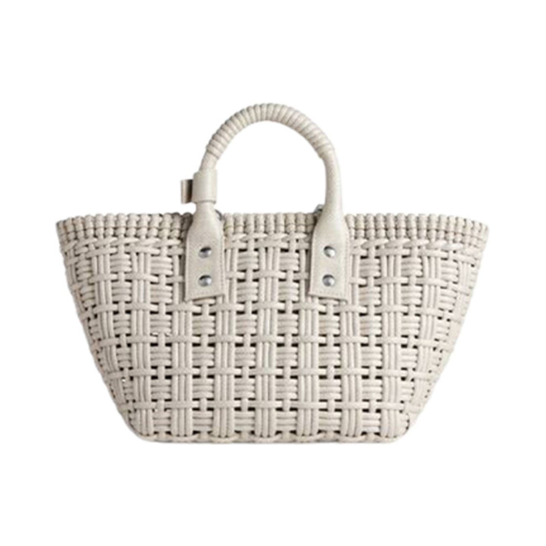 발렌시아가 비스트로 XS 베스킷 스트랩 오프 화이트(Balenciaga Bistro XS Basket with Strap Off White) - 3