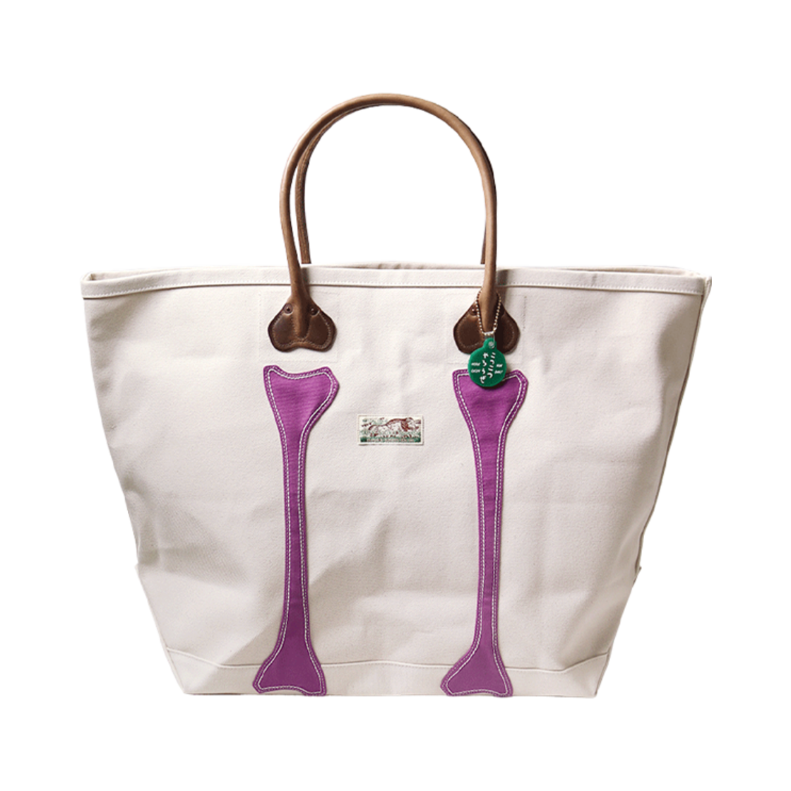 K2505XB543 Kapital No. 4 Canvas Kotsukotsu Tote Bag L Kinari Purple