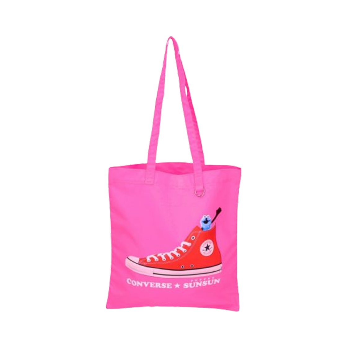 컨버스 x 퍼펫 순순 플랫 토트백 핑크(Converse x Puppet Sunsun Flat Tote Bag Pink)