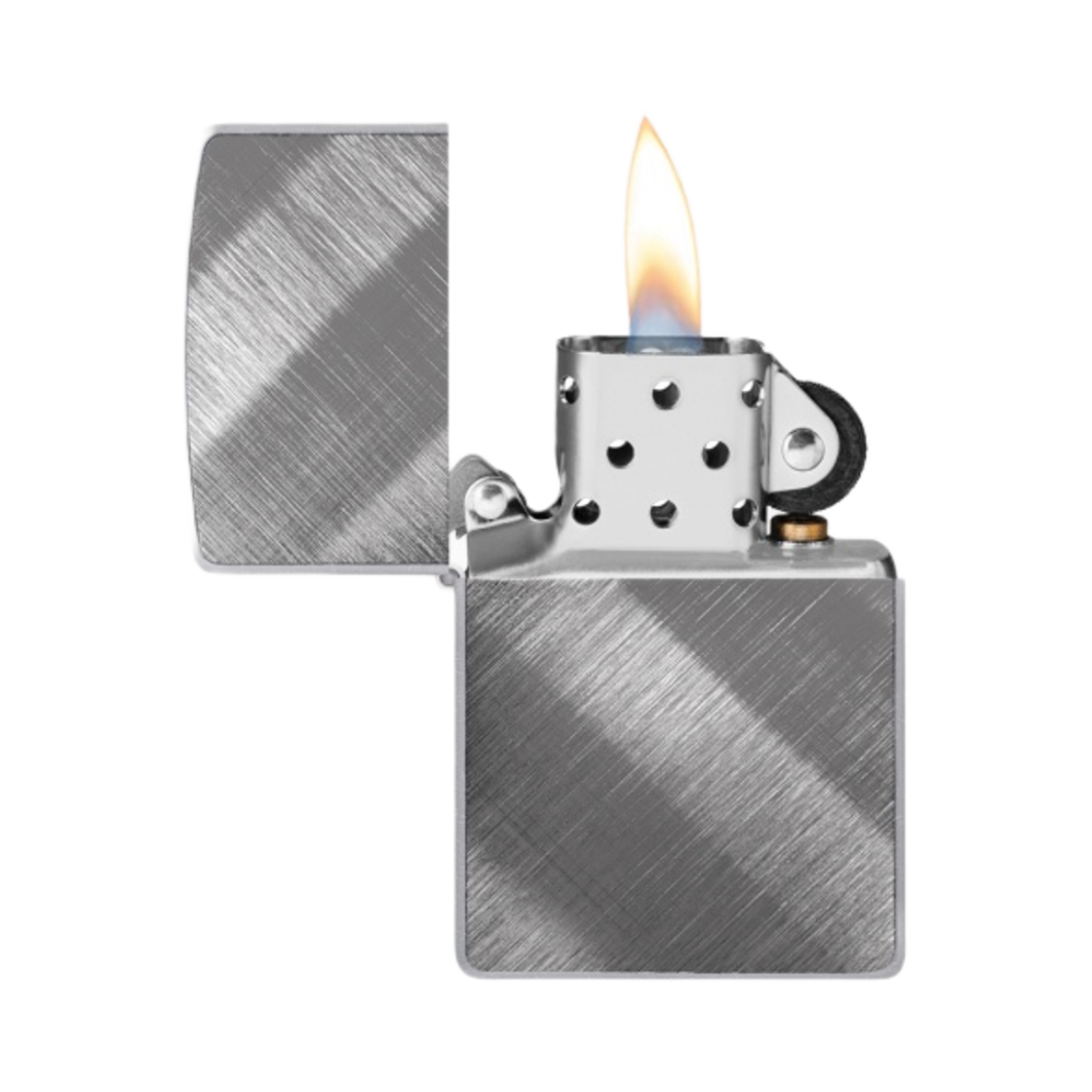 지포 다이애그널 위브 크롬 라이터 실버(Zippo Diagonal Weave Chrome Lighter Silver) - 3