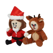 Bbangbbang Santa Okji and Rudolf Bbangbbang Christmas Doll
