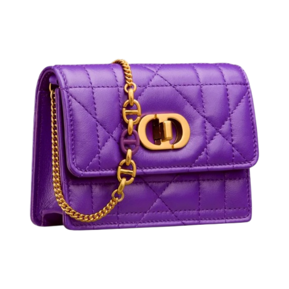 디올 미스 카로 마이크로 백 퍼플 매크로까나쥬 램스킨(Dior Miss Caro Micro Bag Purple Macrocannage Lambskin) - 1