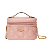 Gucci GG Matelasse Top Handle Mini Bag Light Pink Leather