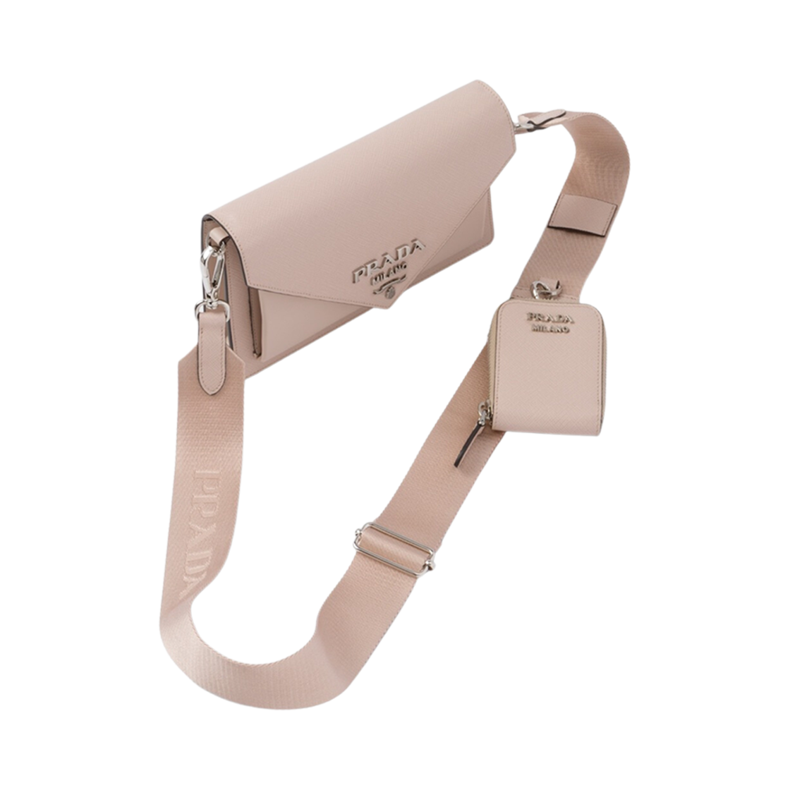 프라다 사피아노 레더 미니 엔벨로프 백 워터 릴리(Prada Saffiano Leather Mini Envelope Bag Water Lily) - 3