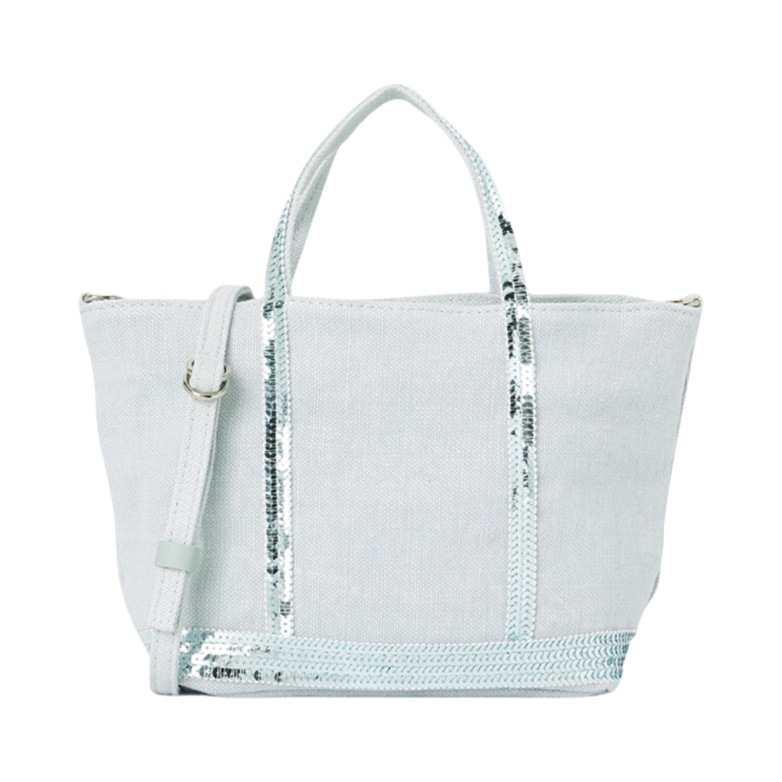 0PVE31-V40410-770 Vanessa Bruno Linen XS Cabas Tote Blue