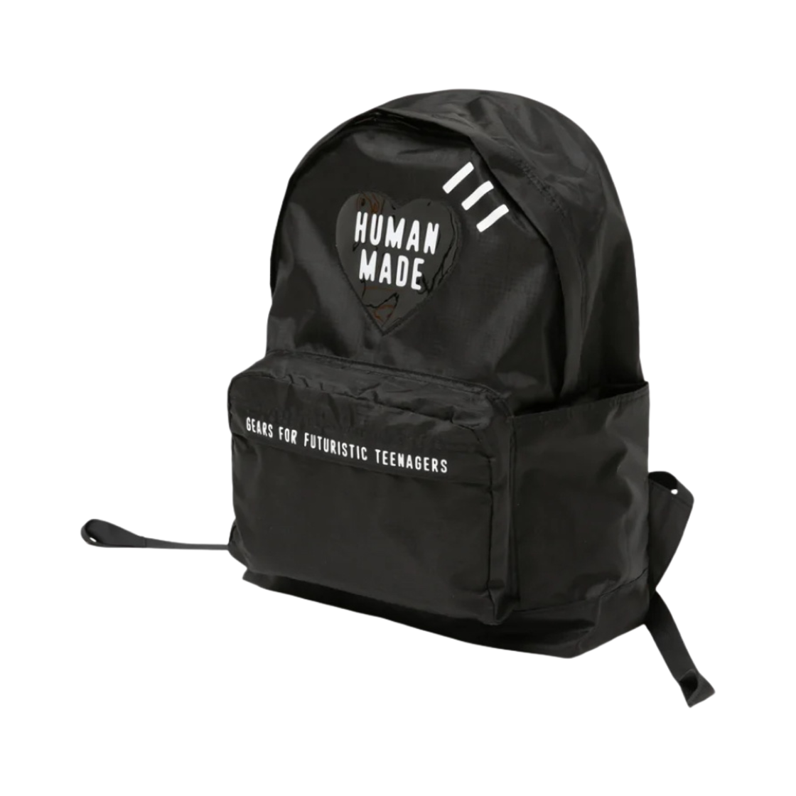 휴먼 메이드 나일론 립스탑 하트 백팩 블랙(Human Made Nylon Ripstop Heart Backpack Black)