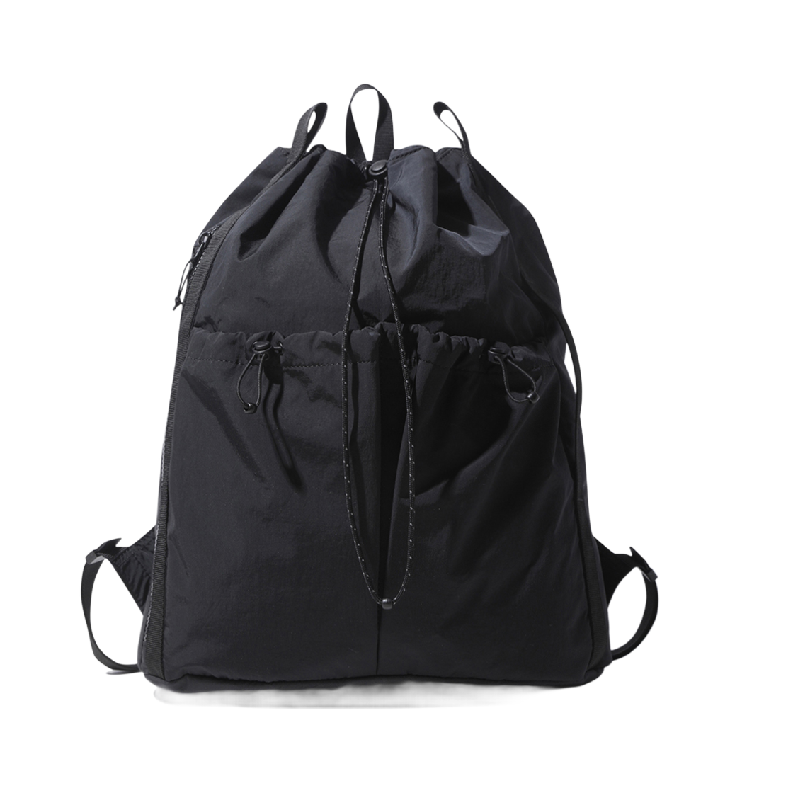 커스텀멜로우 드로우 스트링 백팩 블랙(Customellow Online Only Draw String Backpack Black)