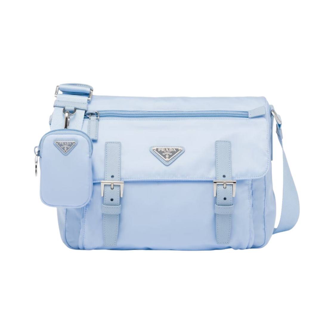 프라다 리나일론 숄더백 라이트 블루(Prada Re-Nylon Shoulder Bag Light Blue) - 1