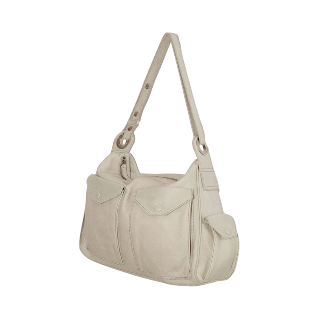 RR0002 Paloma Wool Belinda Soft Leather Adjustable Shoulder Bag Ecru