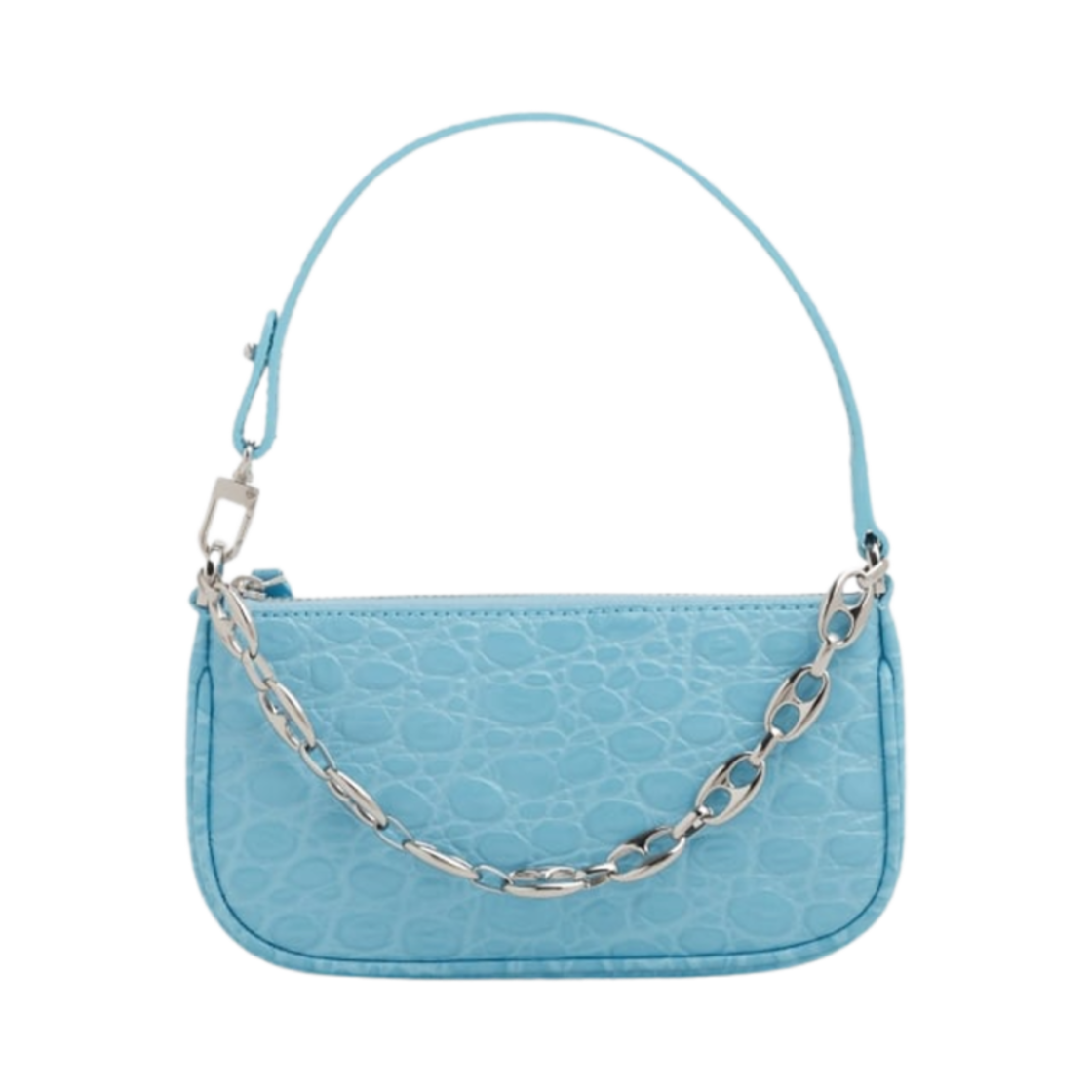 21SSMIRALGNCCESMA By Far Coco Stamp Rachel Shoulder Bag Lagoon