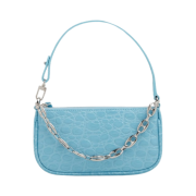 By Far Coco Stamp Rachel Shoulder Bag Lagoon