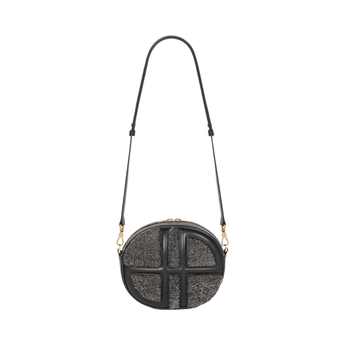 파투 르 JP 백 시어링 레더 앤트러사이트 앤트러사이트(Patou Le JP Bag In Shearling Leather Anthracite)