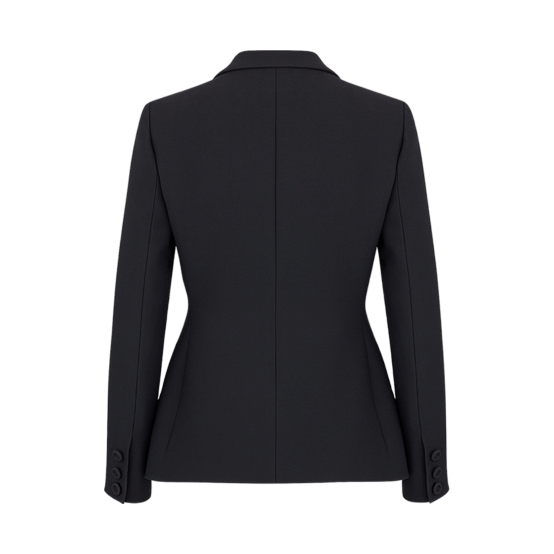 (W) 디올 30 몽테뉴 바 자켓 블랙 싱글 브레스티드 울 실크((W) Dior 30 Montaigne Bar Jacket Black Single Breasted Wool Silk) - 2