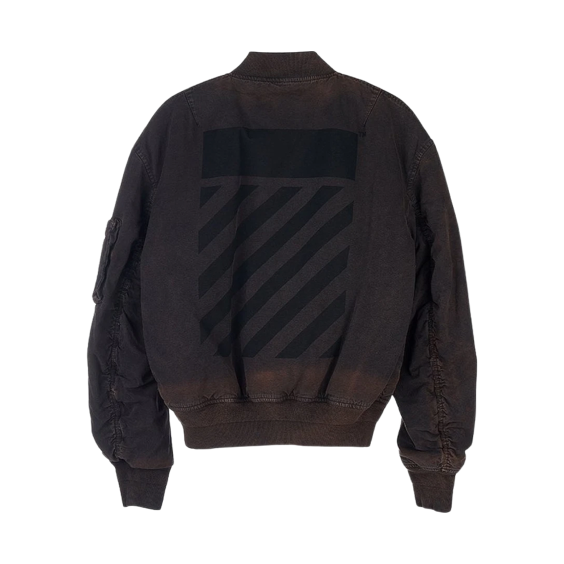 오프화이트 디아그 탭 봄버 자켓 다크 브라운(Off-White Diag Tab Bomber Jacket Dark Brown)