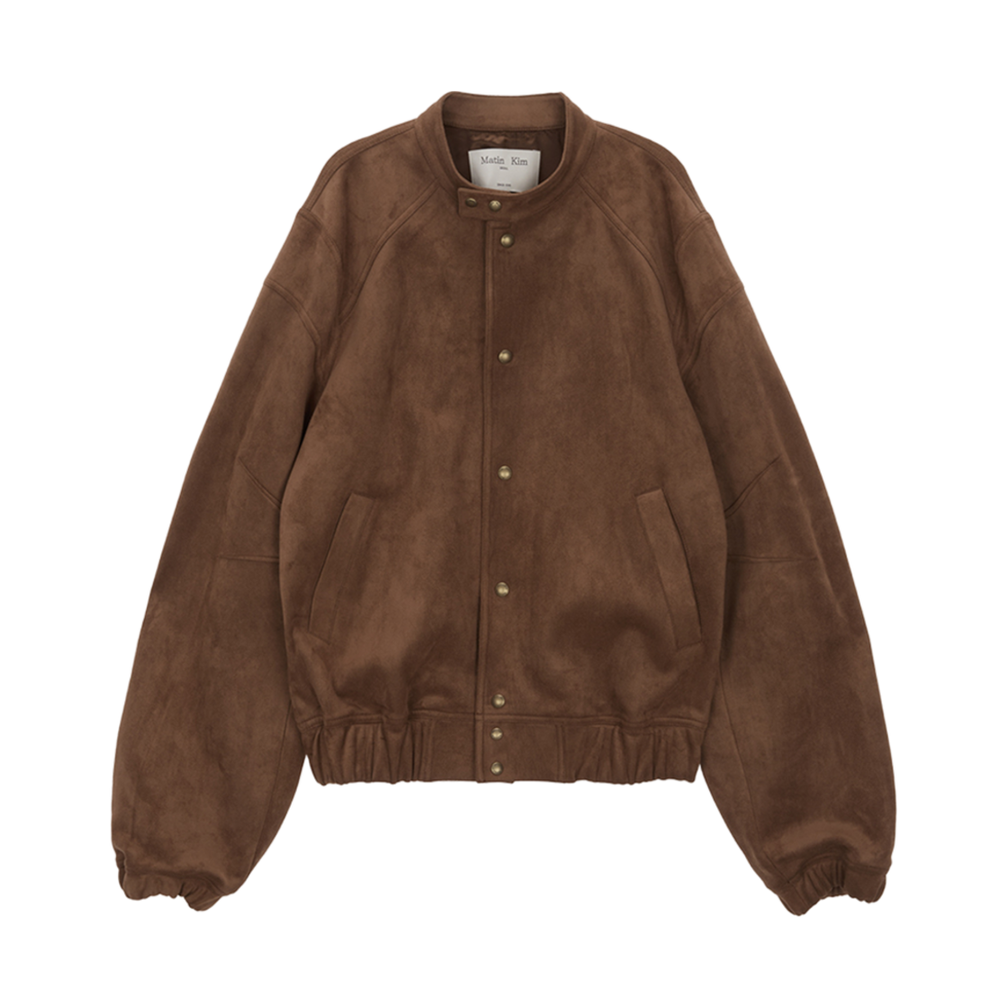 마뗑킴 포우 스웨이드 봄버 점퍼 카멜