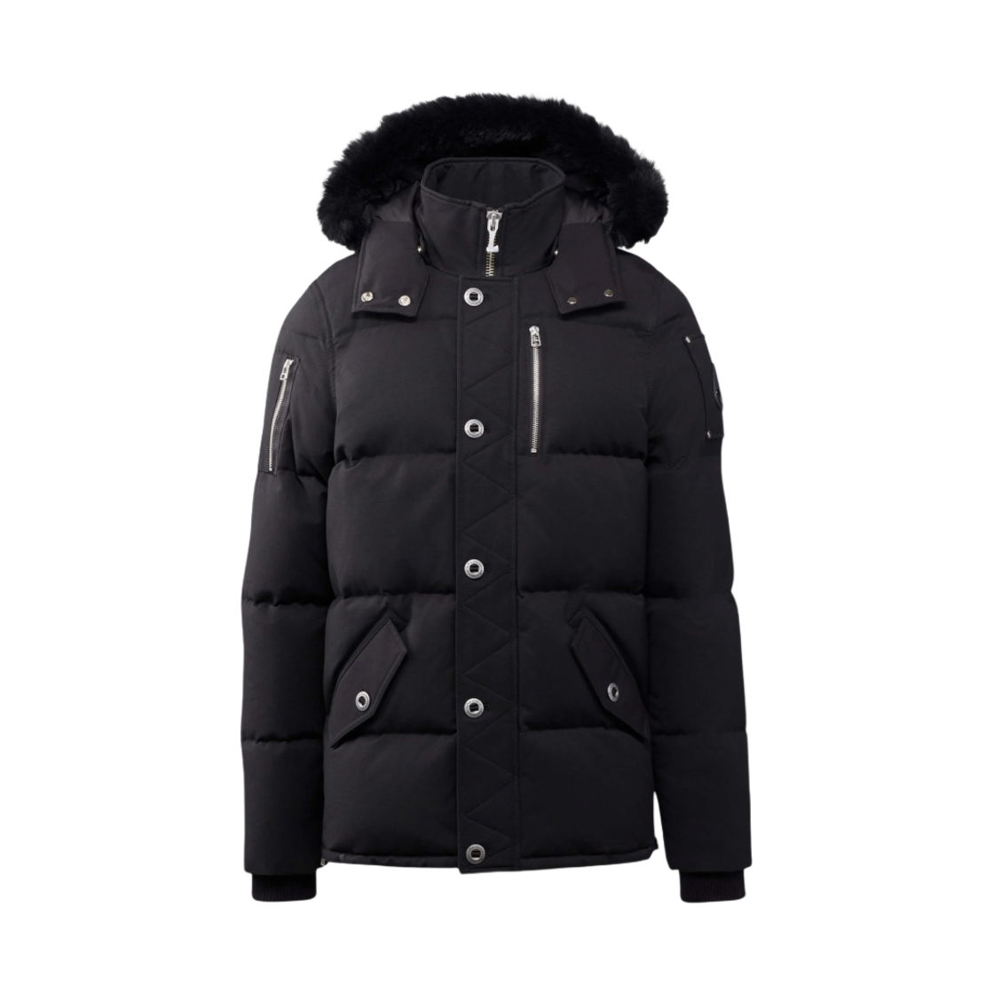 무스너클 오리지날 3Q 자켓 블랙 셔링 블랙(Moose Knuckles Original 3Q Jacket Black Shearling Black)