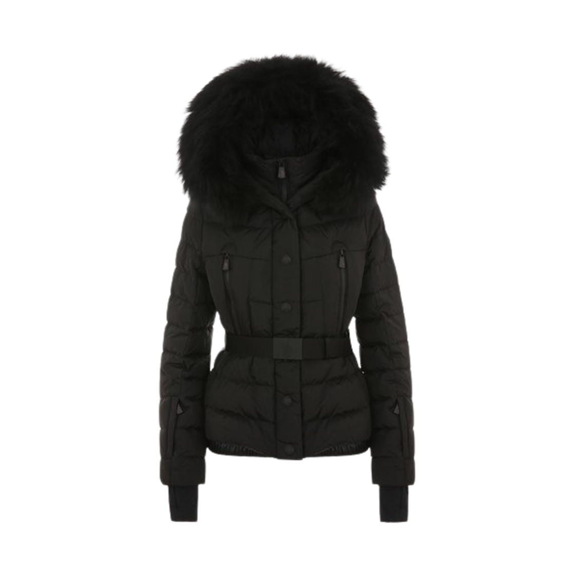 J2-098-1A00057-5399E-999 (W) Moncler Beverley Hooded Shearing Down Ski Jacket Black - 24FW