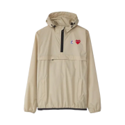 Play Comme des Garcons x K-Way Half Zip Jacket Beige